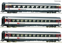 Roco 6200023 - H0 - 3-tlg. Set 2 Bözberg Interregio, SBB, Ep. V-VI